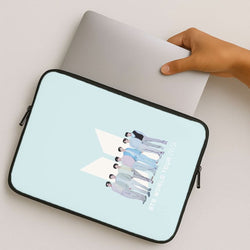 K-Pop Band Tour Pastel Blue MacBook Cover
