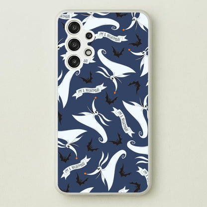 Skeleton Dog And Bats Pattern Galaxy A13 Case