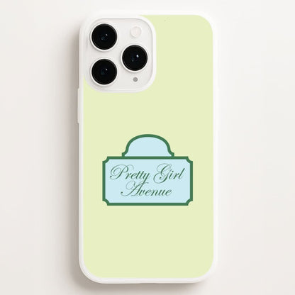 Pretty Girl Avenue Phone Case for Apple iPhone, Samsung Galaxy, Huawei and Google Pixel