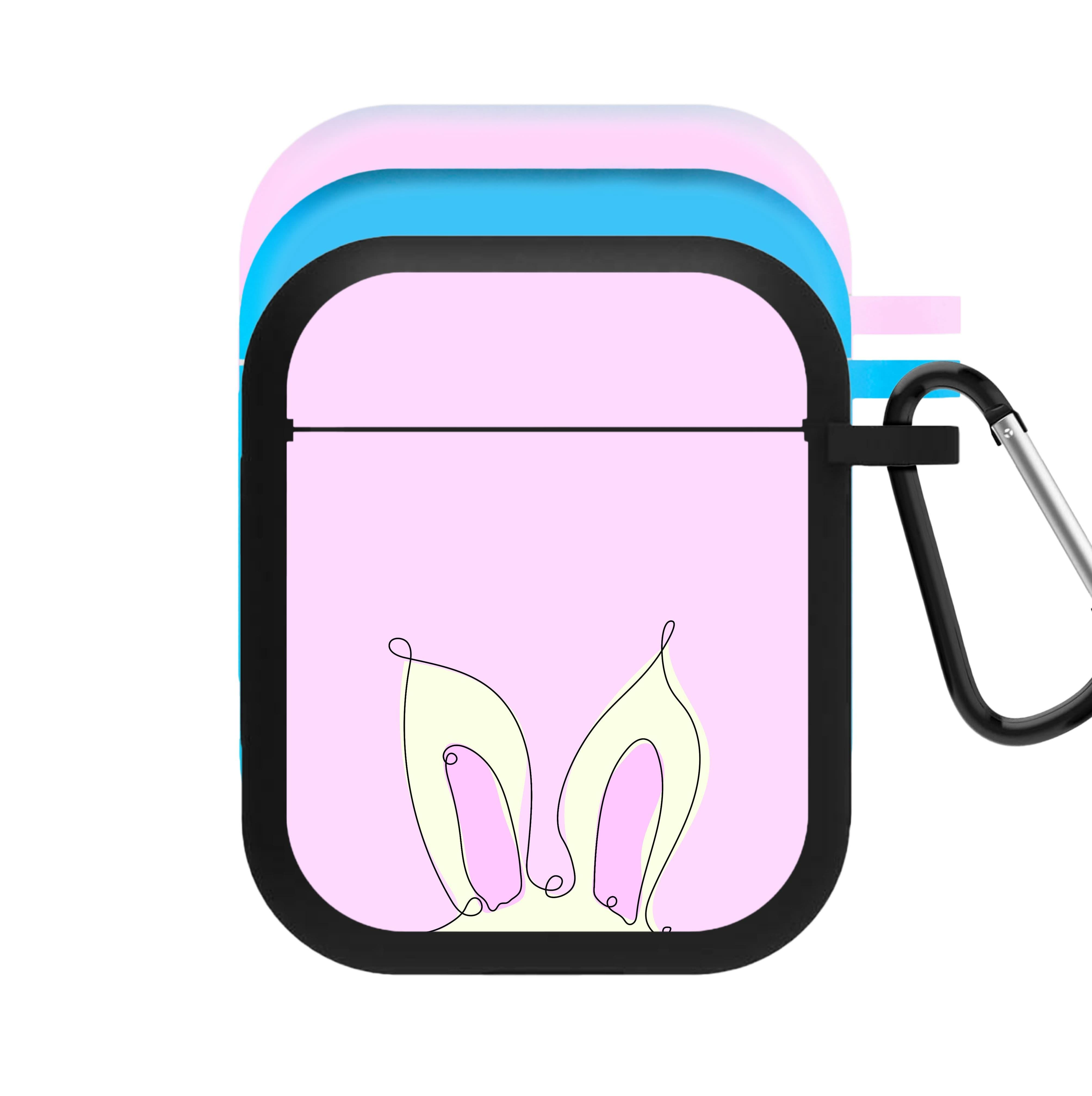 Outline Bunny Ears AirPods Case