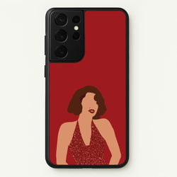 Red Sparkly Dress Galaxy S21 Ultra Case