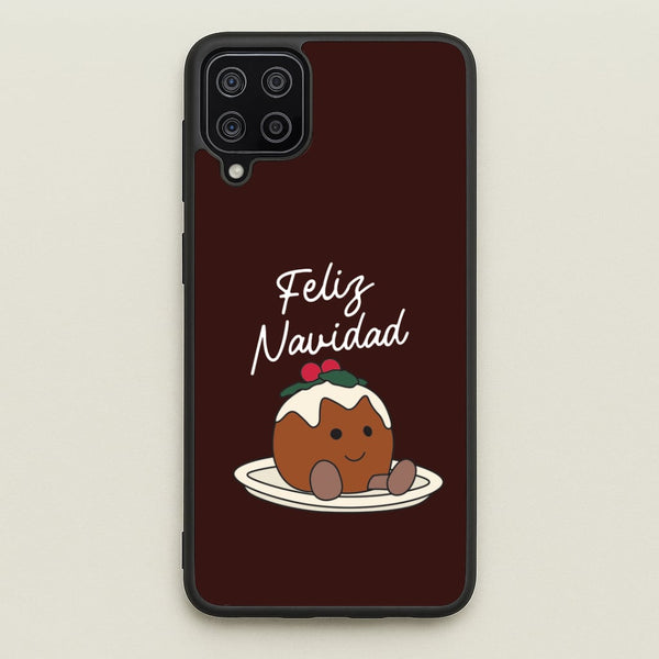 Christmas Pudding Plush Galaxy A12 Case