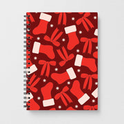 Stockings And Bows Pattern Notebook 1