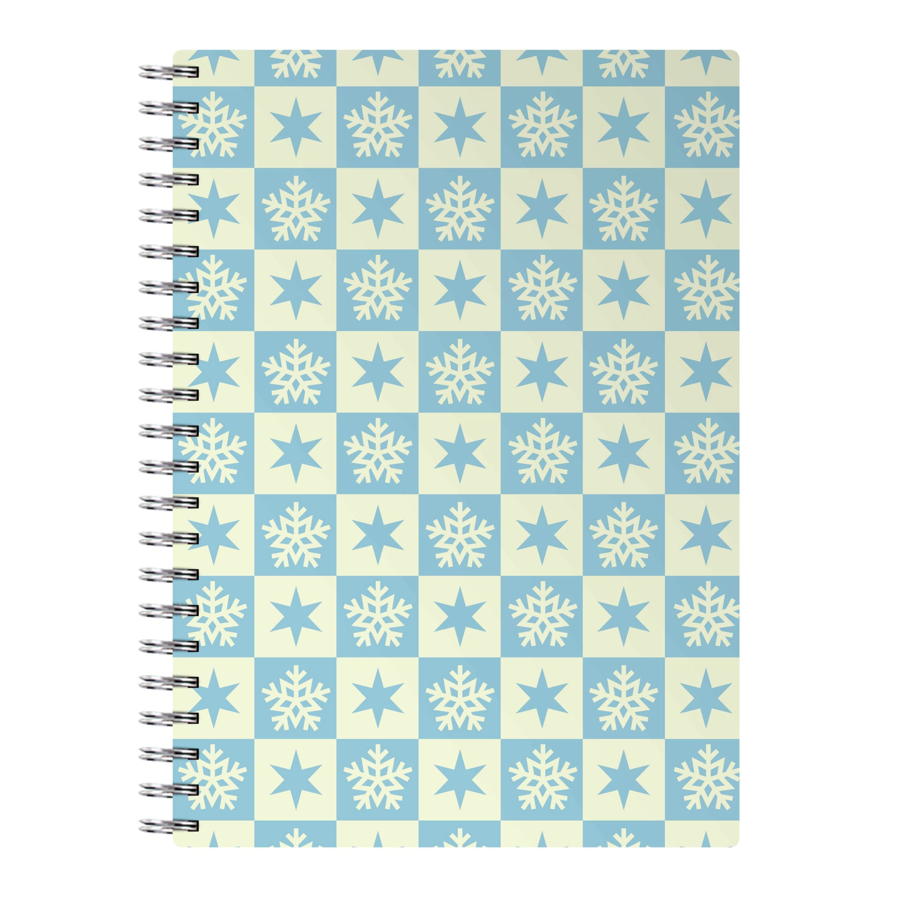 Snow And Star Pattern Notebook