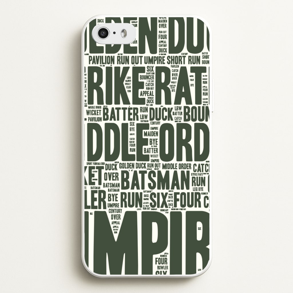 Cricket Wordscape iPhone 5 / 5s / SE 2016 Case