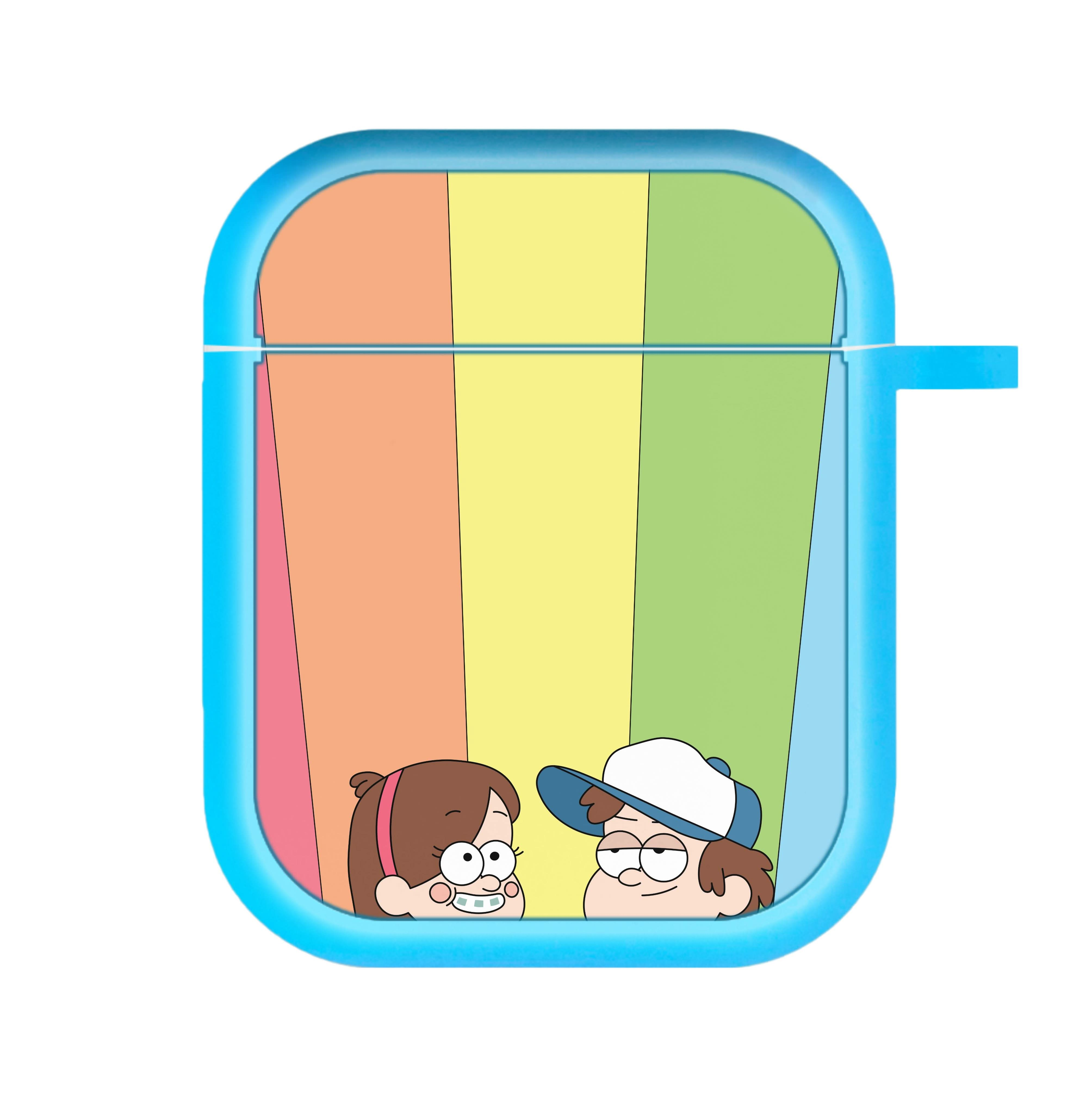 Mabel And Dipper Rainbow AirPods Case