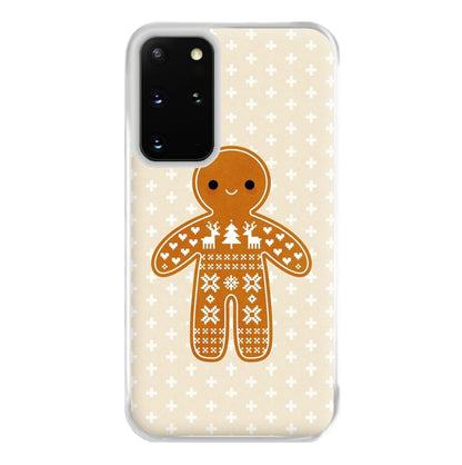 Christmas Jumper Pattern Gingerbread Man Phone Case