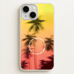 Palm Trees Circle iPhone 13 Mini Case