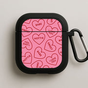 Quote Love Hearts Pattern AirPods Case 1