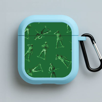 Toy Army Soldier Pattern Blue AirPods Case