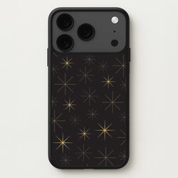 Christmas Gold Stars Pattern iPhone 17 Pro Case