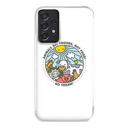 Animals Are Friends, Not Food - Vegan Phone Case