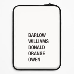 Take Band Members Names Universal Laptop Sleeve
