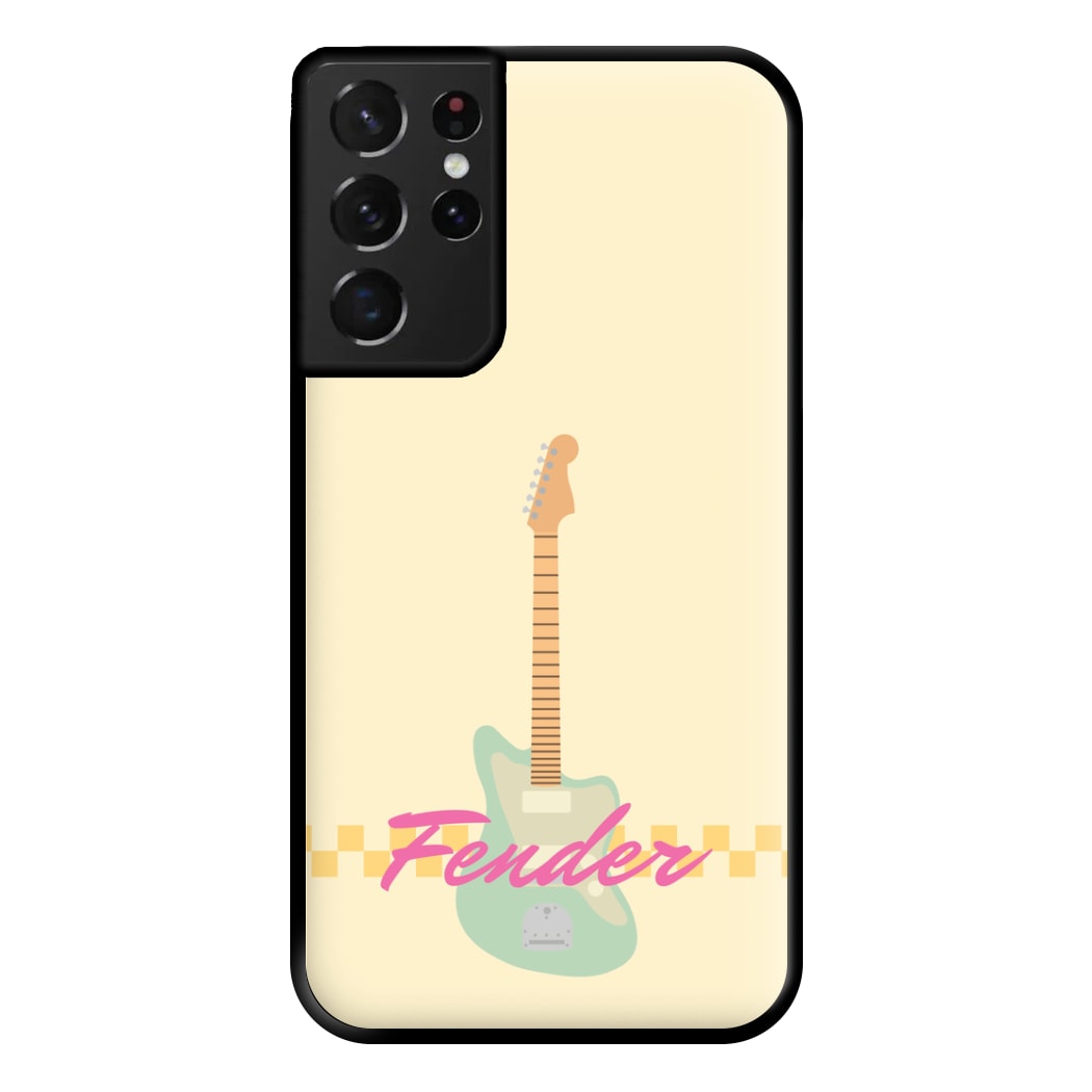Blue Guitar Fender Galaxy S21 Ultra Case