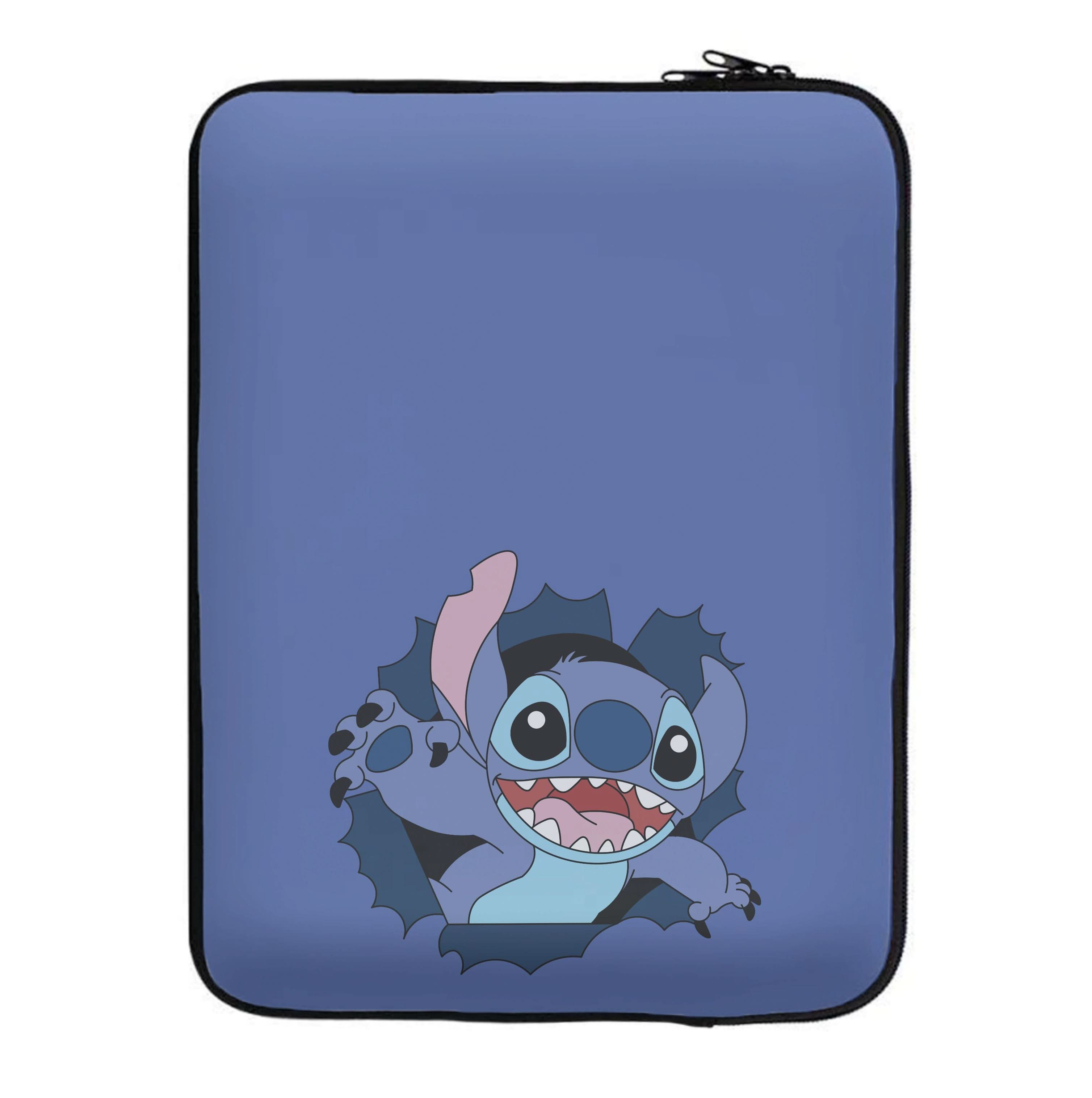 Torn Blue Alien Laptop Sleeve