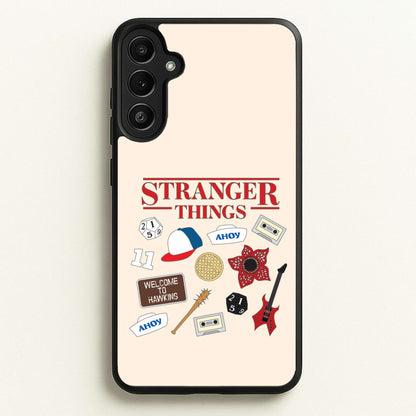 Stranger Things Cartoon Icons Galaxy A36 Case