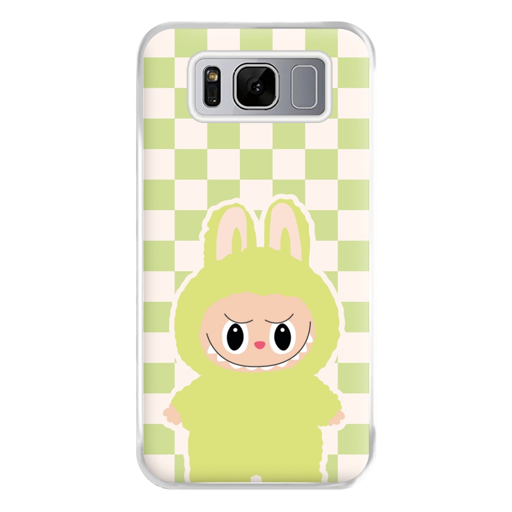 Checkered Cute Green Monster  Galaxy S8 Plus Case