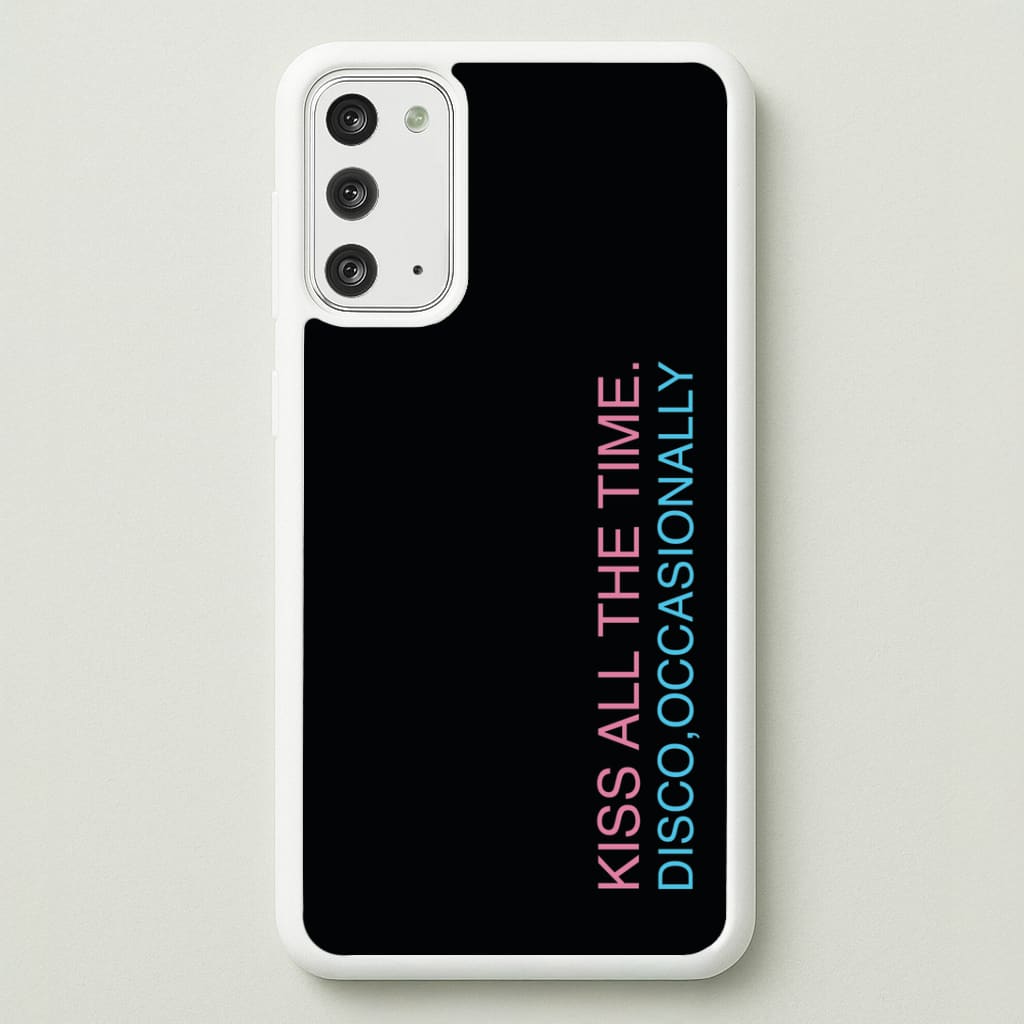 Disco Occasionally Text Galaxy Note 20 Case