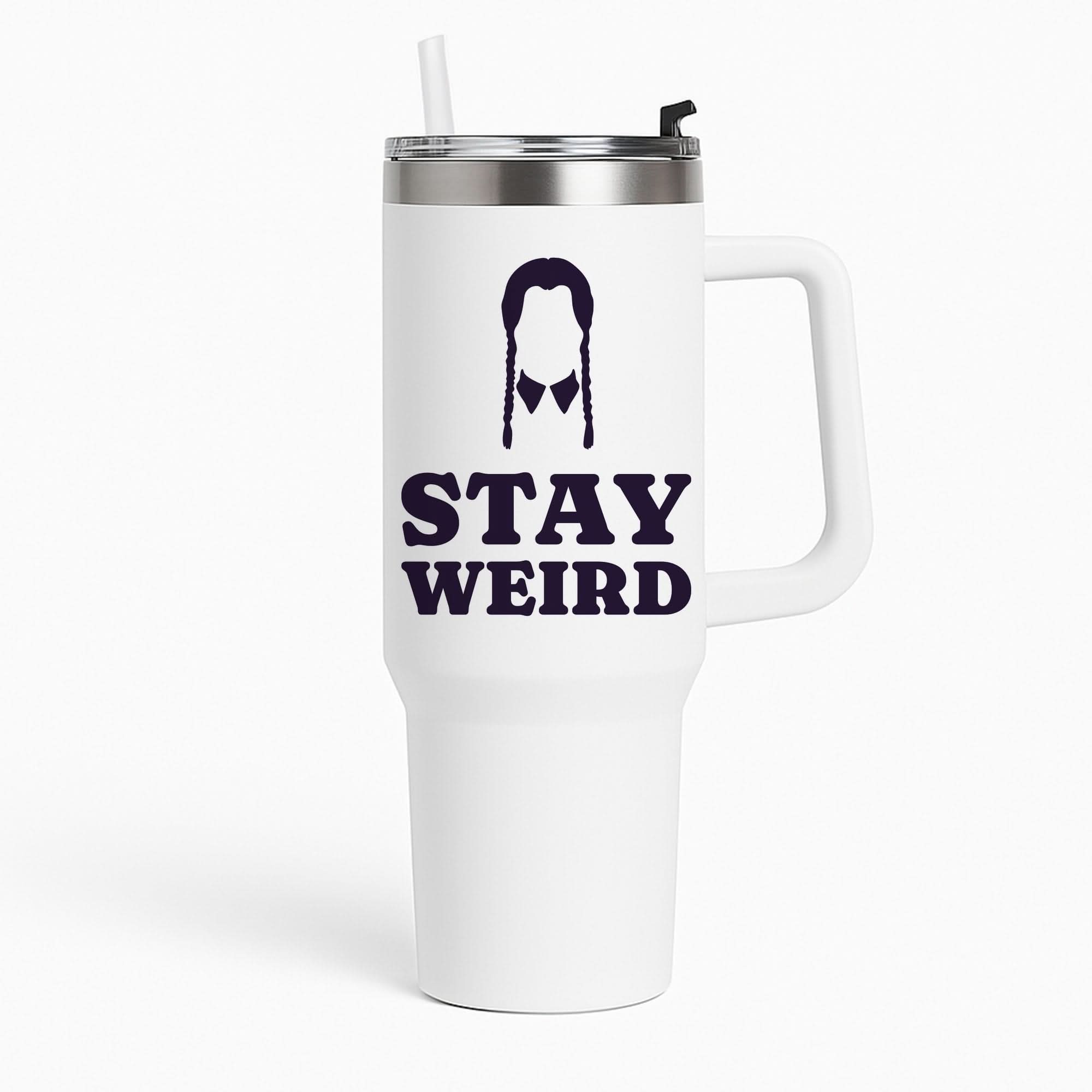 Stay Weird Purple Tumbler