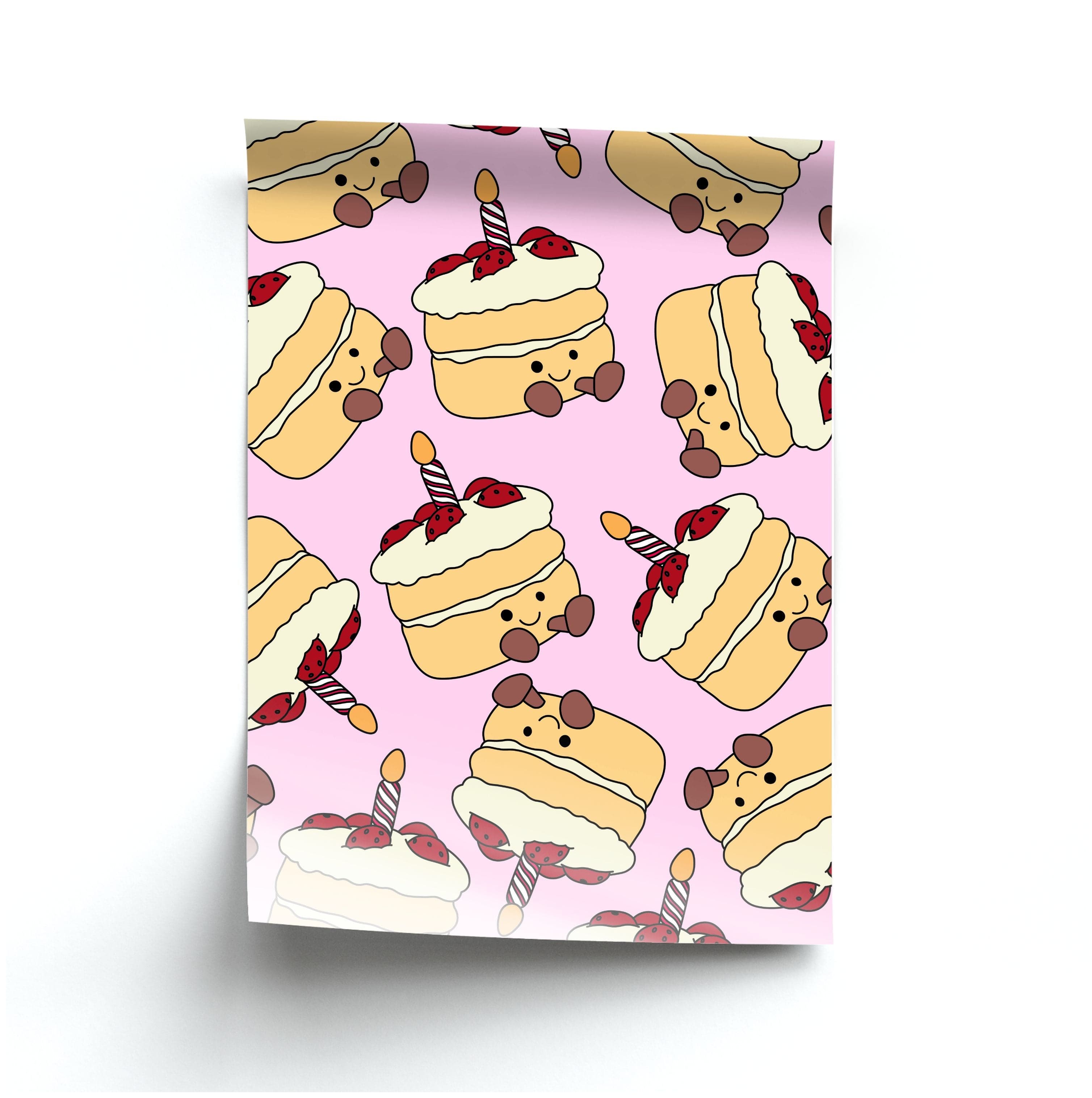 Cake Pattern - Plushy Poster