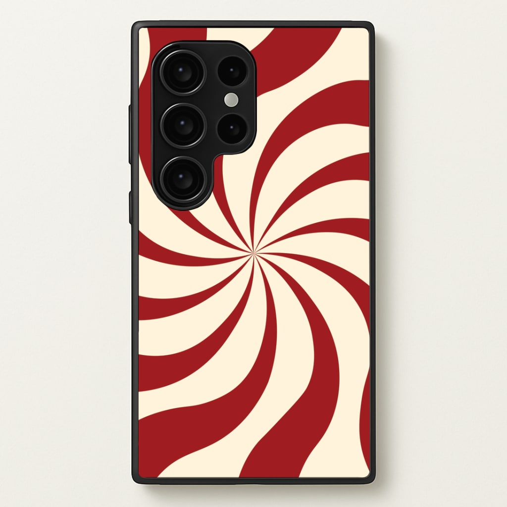 Peppermint Swirl Pattern Galaxy S24 Ultra Case