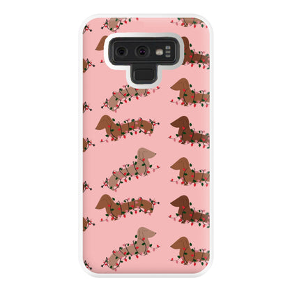 Dachshund Christmas Pattern Phone Case