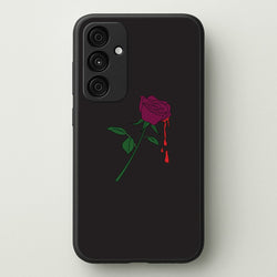 Dark Pink Rose Galaxy A35 Case