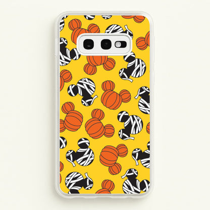 Pumpkin And Mummy Mouse Pattern Galaxy S10e Case