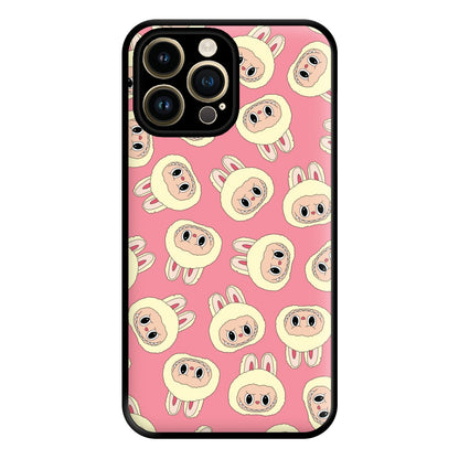Cute Cream Monster Face Pattern iPhone 14 Pro Max Case