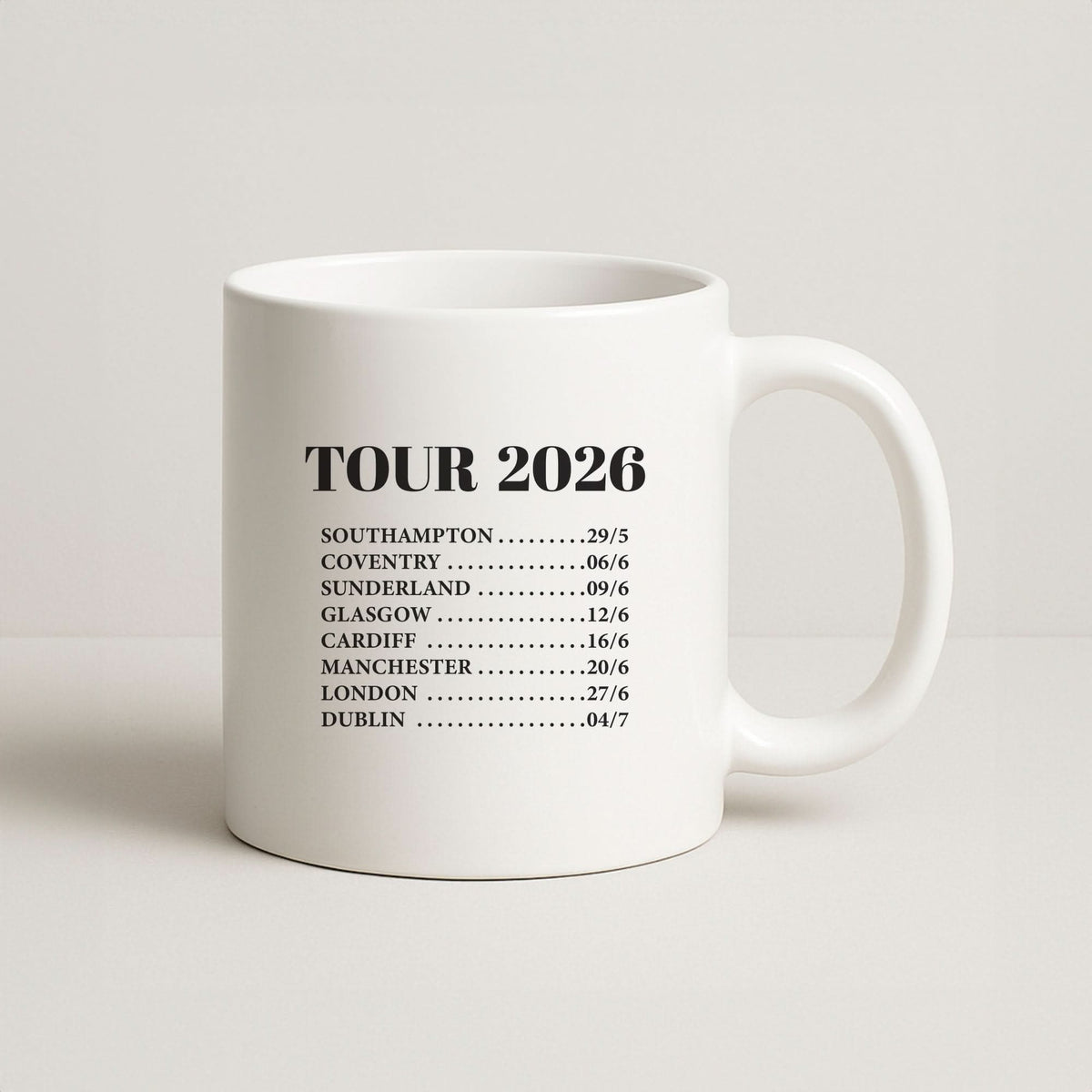 Band Tour 2026 Mug