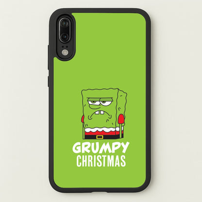 Grumpy Christmas Cartoon Sponge Huawei P20 Case
