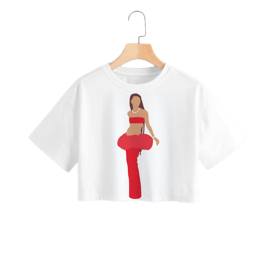 Red Skirt - Zendaya Crop Top