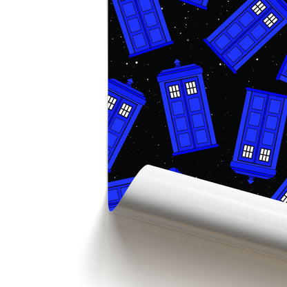 Tardis Pattern Poster