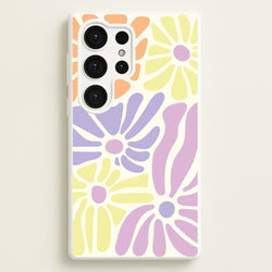 Pastel Abstract Flowers Galaxy S25 Ultra Case