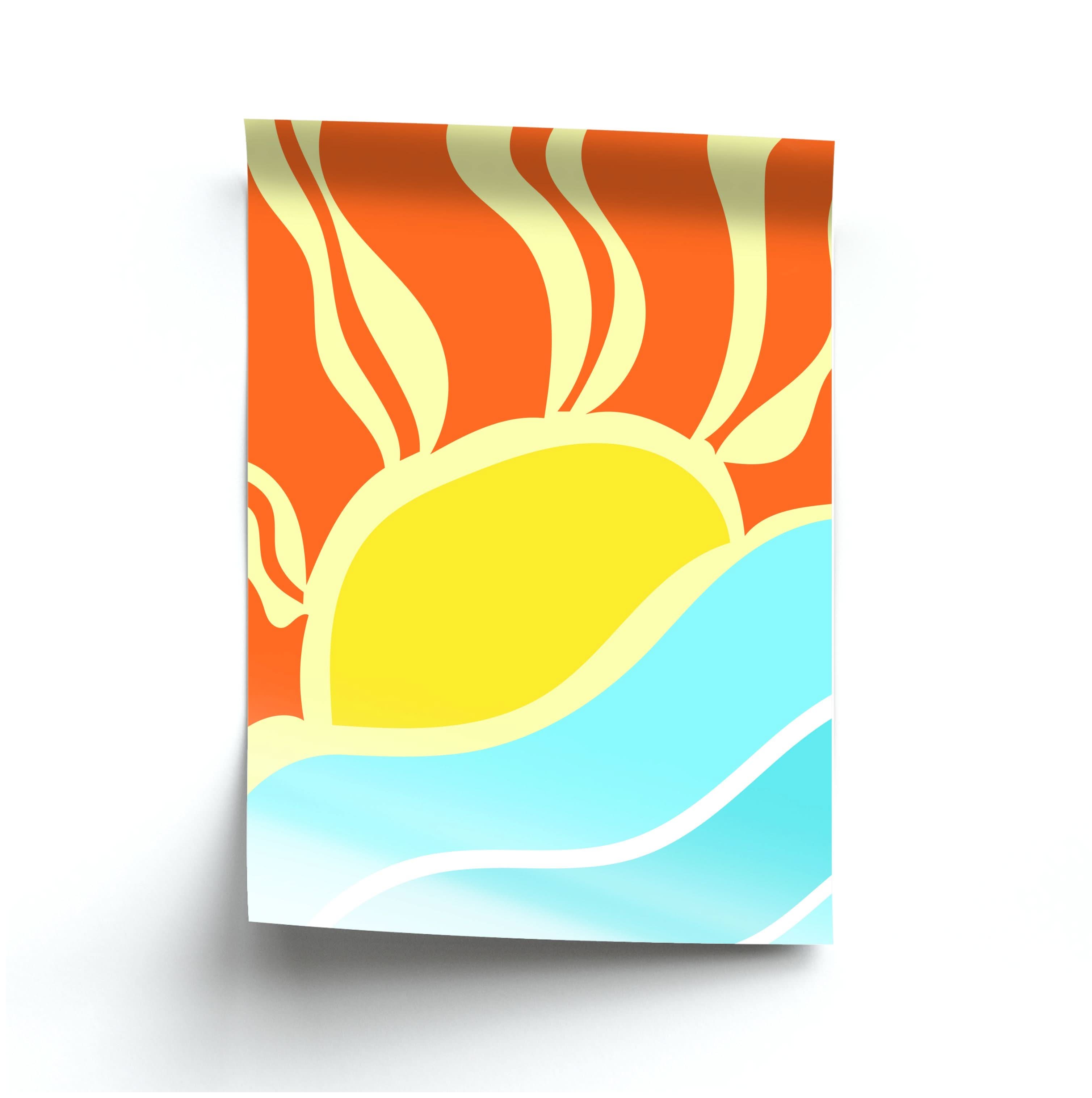 Abstract Sunset  Poster