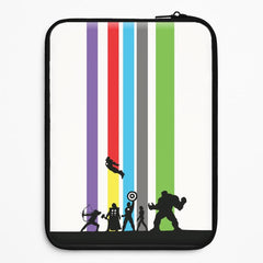 Superhero Team Silhouette Laptop Sleeve