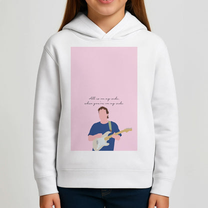 All Is On My Side Pink Girls Hoodie