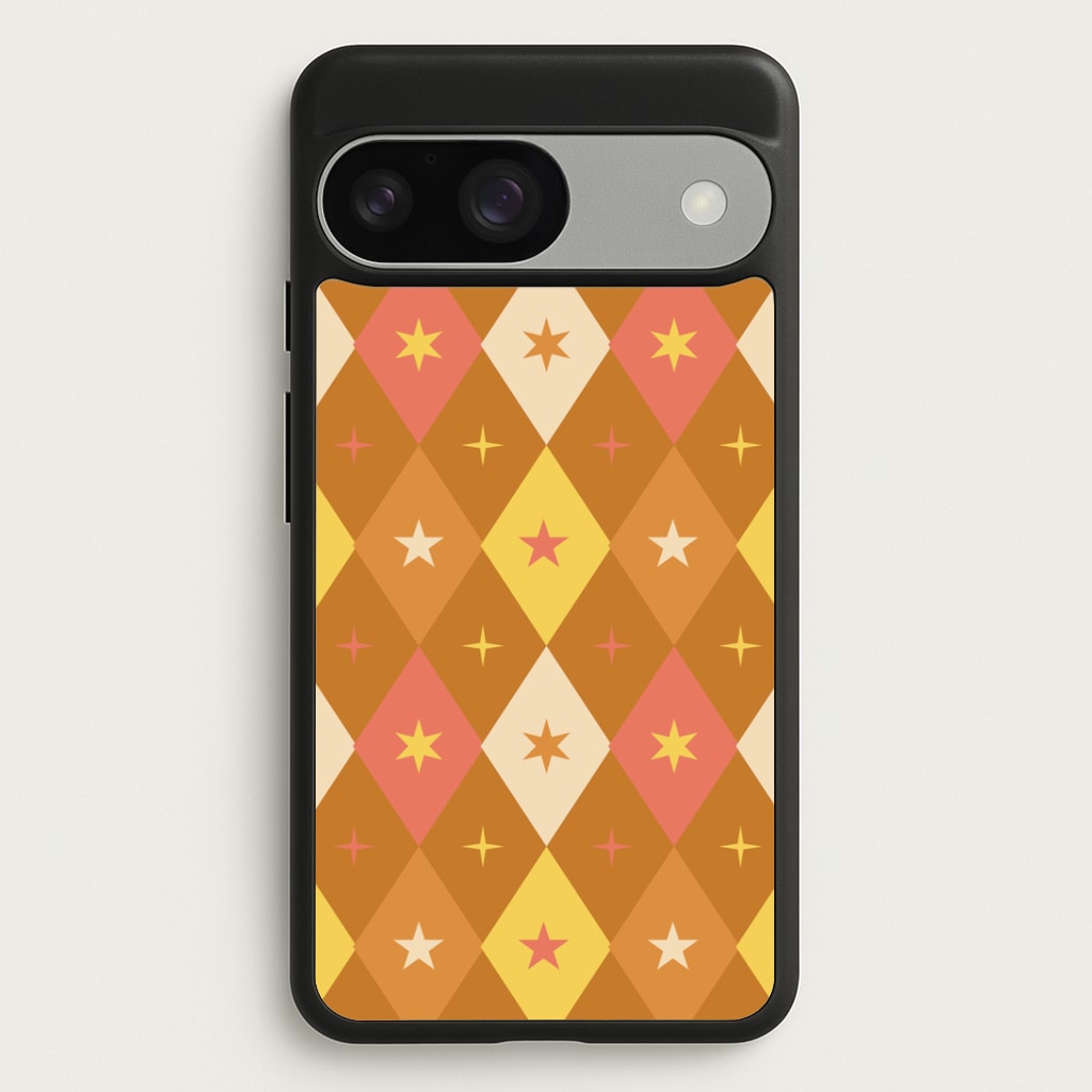 Retro Christmas Argyle Pattern Google Pixel 9 / 9 Pro Case