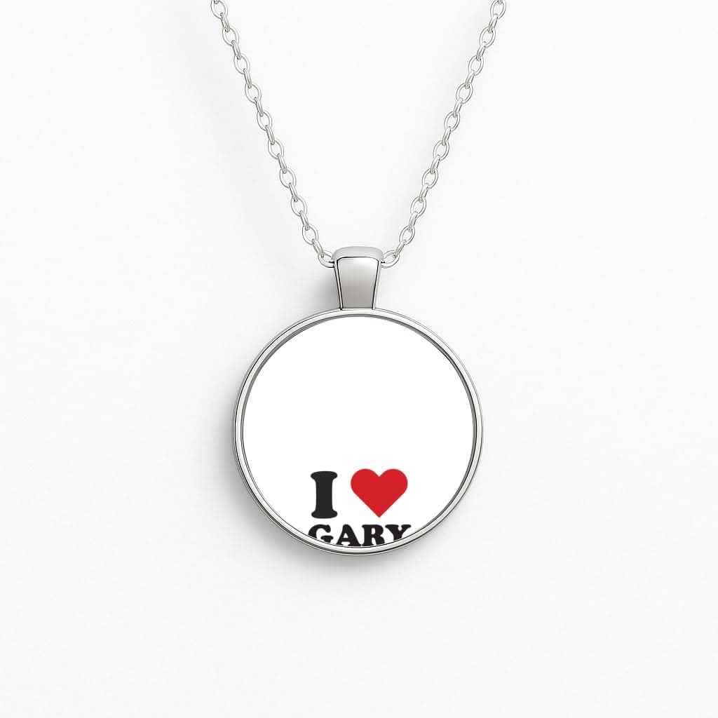 I Love Gary Circle Necklace