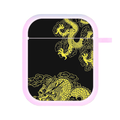 Yellow Dragon AirPods Case