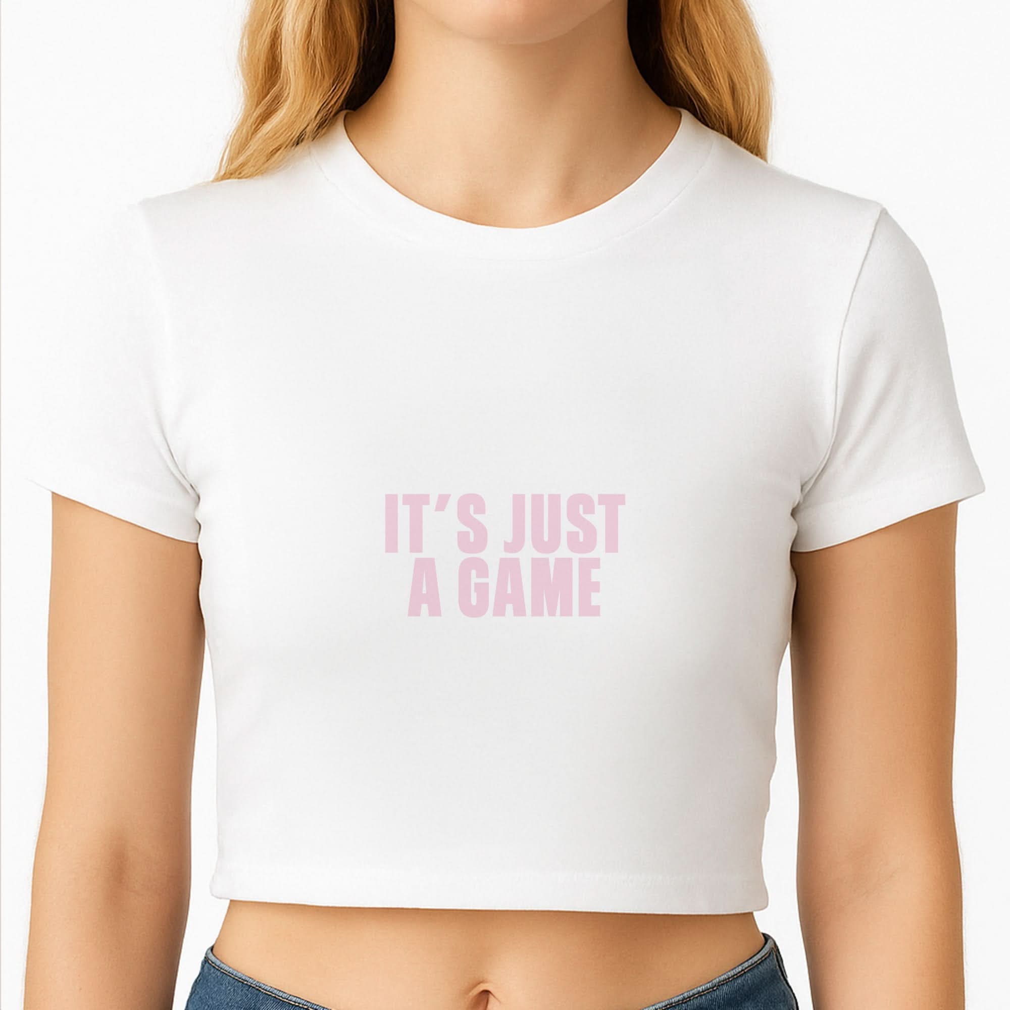It's Just A Game Crop Top