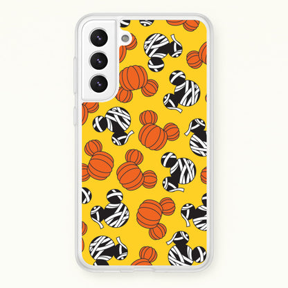 Pumpkin And Mummy Mouse Pattern Galaxy S21 Plus Case