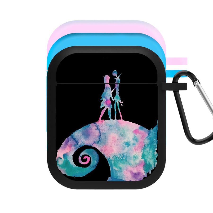 Watercolour Nightmare Before Christmas AirPods Case