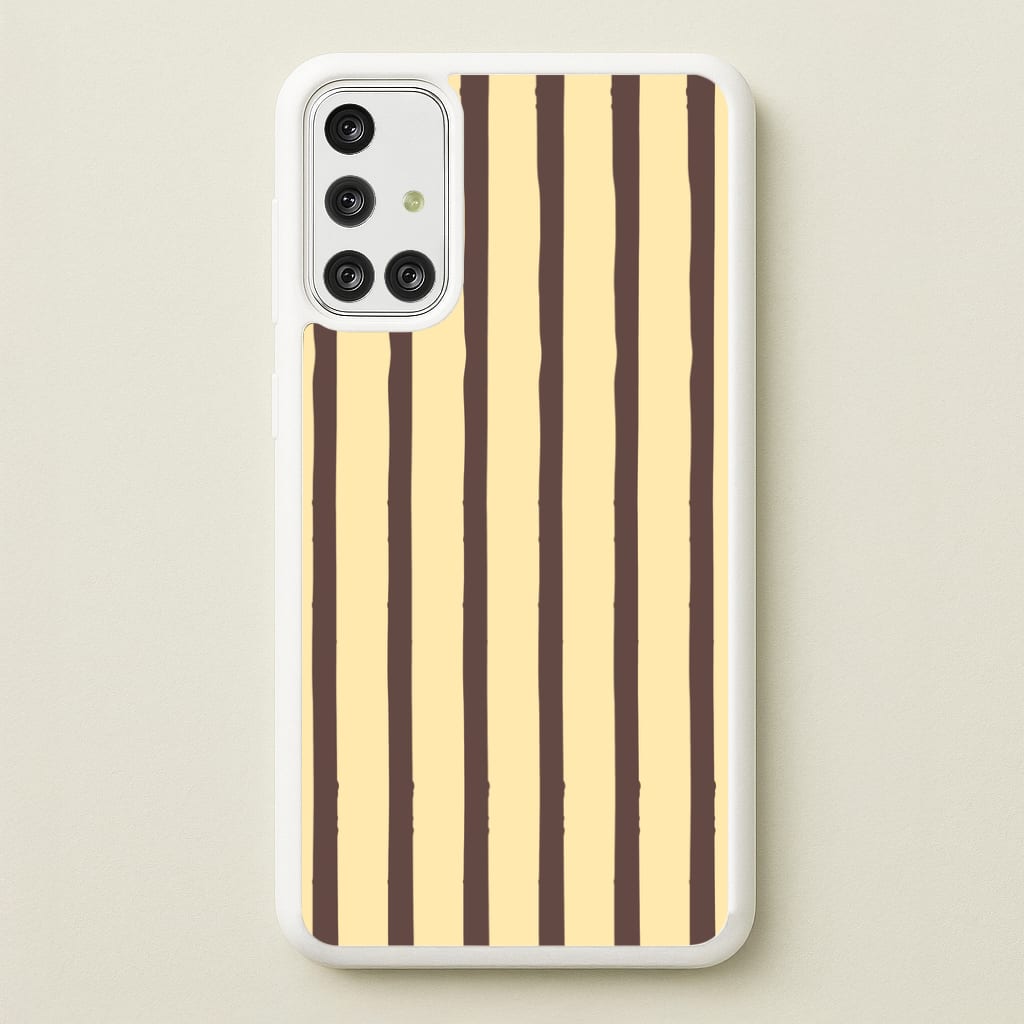 Vanilla & Chocolate Stripes Galaxy A71 Case