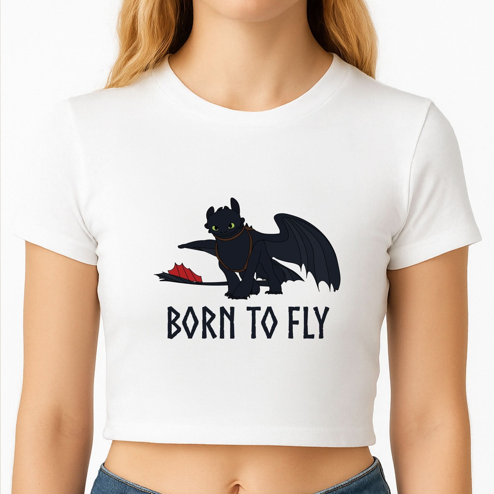 Dragon Born To Fly Crop Top