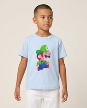 Running Luigi - Mario Kids T-Shirt 1