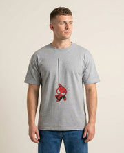 Gray Hanging Spider Hero T-Shirt 1