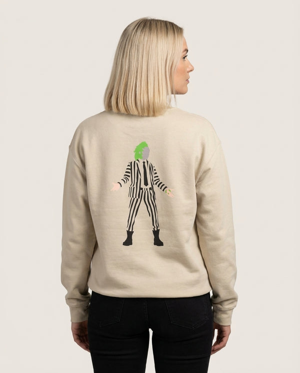 Betelgeuse - Beetle Halloween Sweatshirt — Sand Back, worn