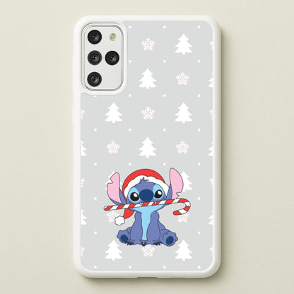 Cute Blue Alien Candycane Galaxy S20 Plus Case