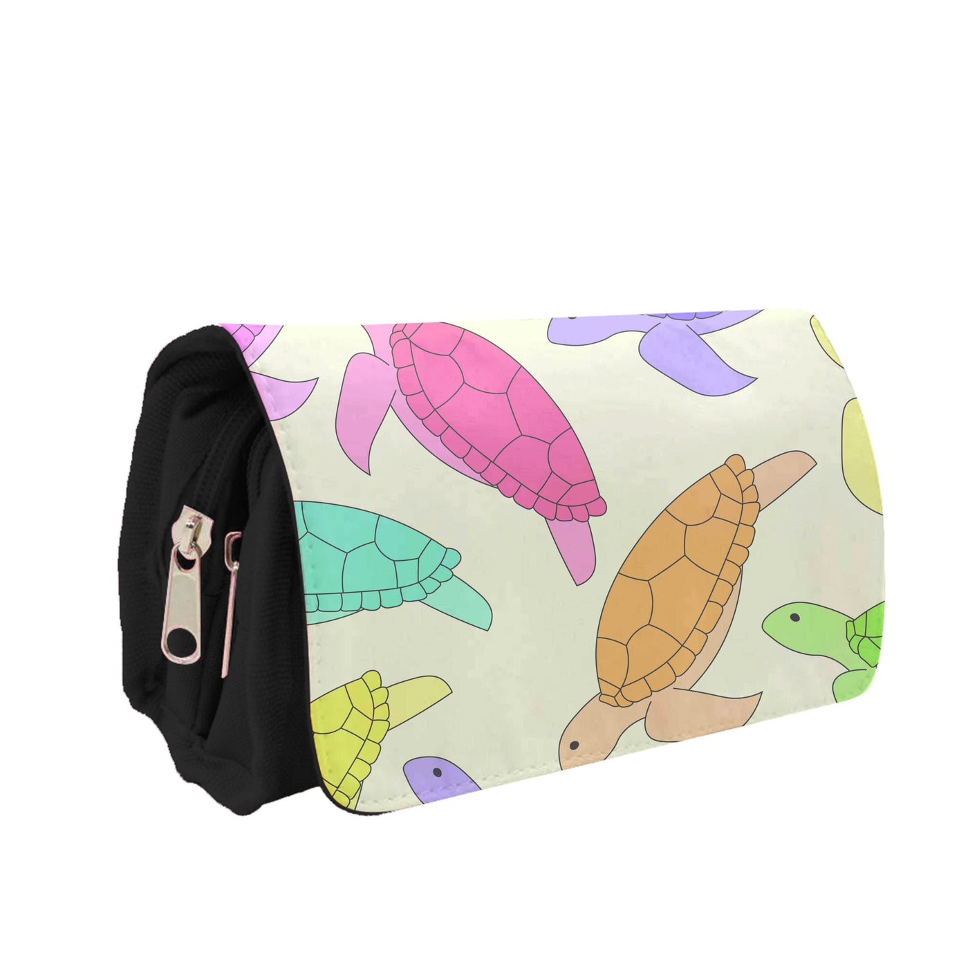 Multi Coloured Turtle Pattern - Sealife Pencil Case